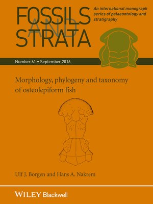 cover image of Morphology, Phylogeny and Taxonomy of Osteolepiform Fish